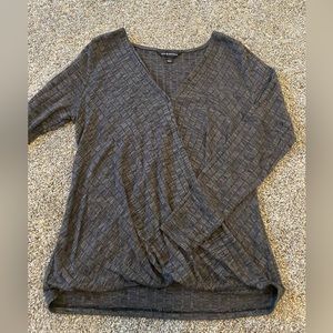 grey v neck long sleeve!